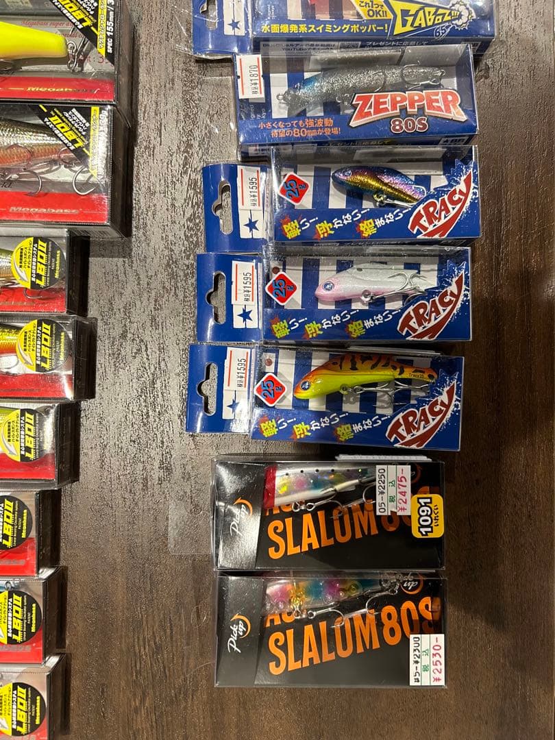 大特価ブルーブルー、メガバスカゲロウオリカラも、ワスプスラローム42