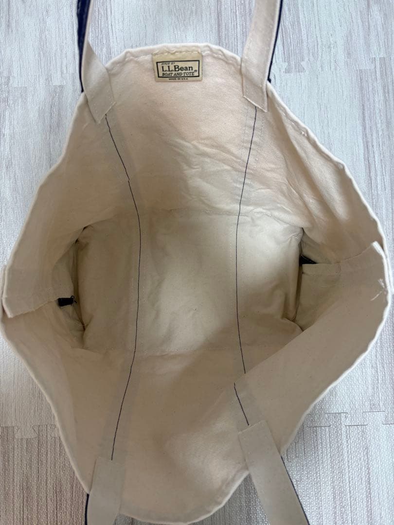 L.L.BEAN トートバッグ　ネイビー Boat and Tote USA製