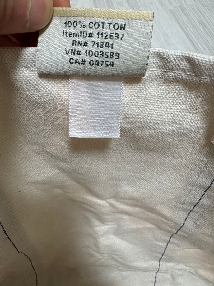 L.L.BEAN トートバッグ　ネイビー Boat and Tote USA製