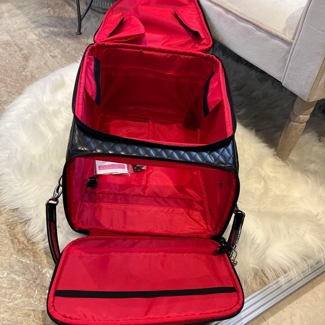 マダムヒロコ ブラック キルティング キャリーケース - メルカリ