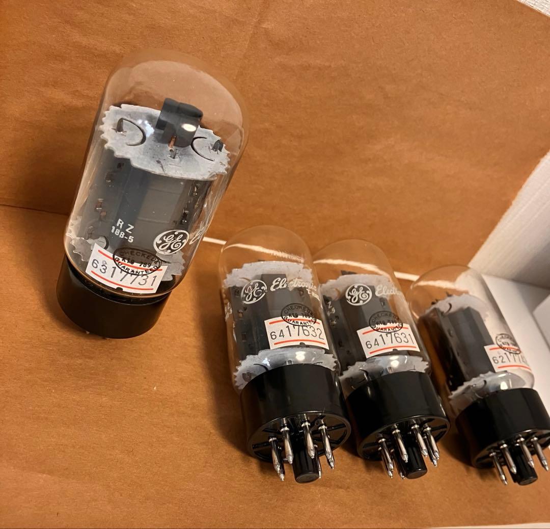GE 7027A 真空管 4本 純正箱付 PAIRテストデータ記載 - メルカリ