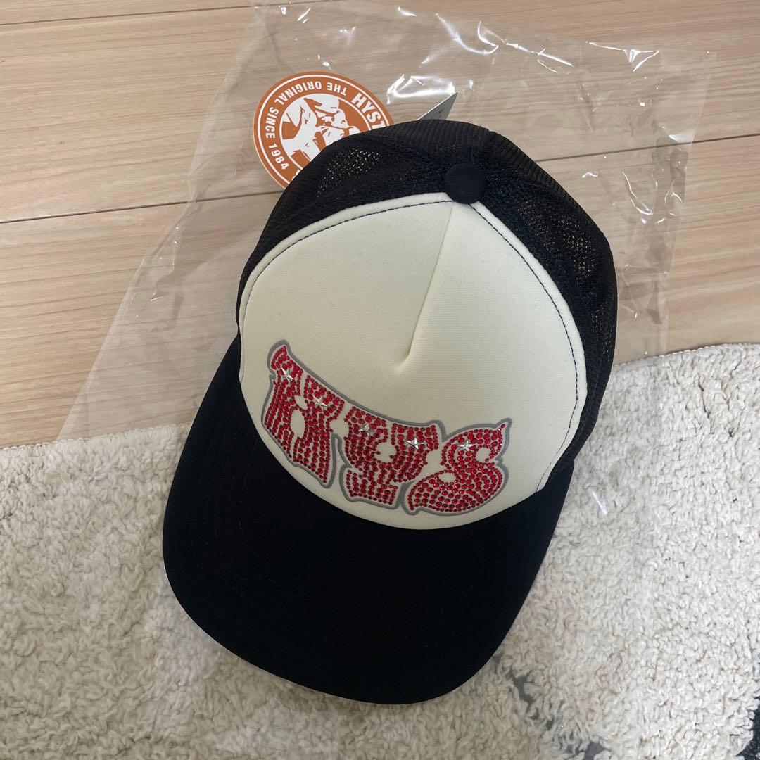 ホタテ　HYSラインストーンメッシュキャップ HYSTERIC GLAMOUR - [購入は1人1点まで] HYPNOTIZED LOGO ライン