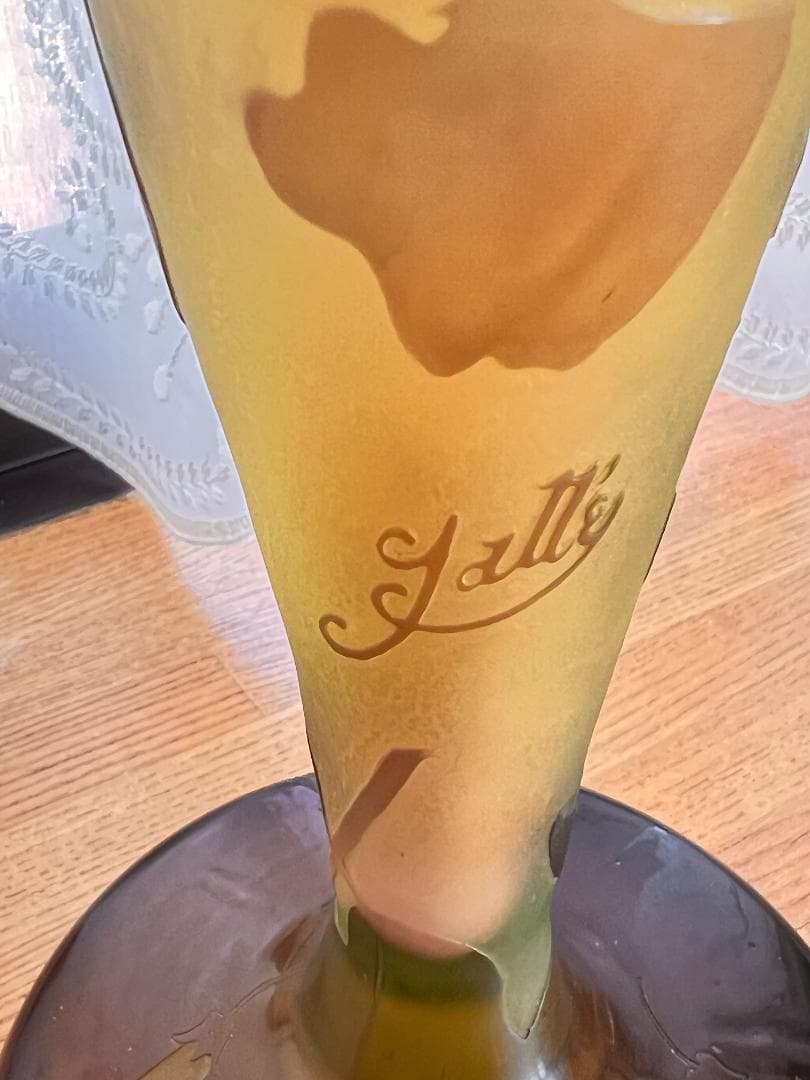 エミールガレ Galle 花瓶 アールヌーボー クレマチス - メルカリ