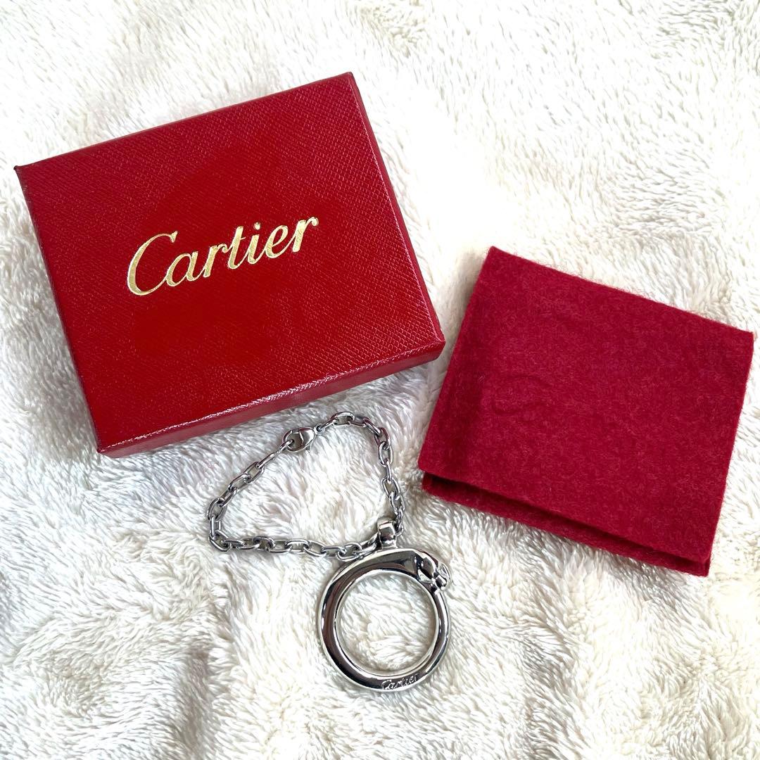 Cartier カルティエ パンテール キーホルダー バッグチャーム シルバー