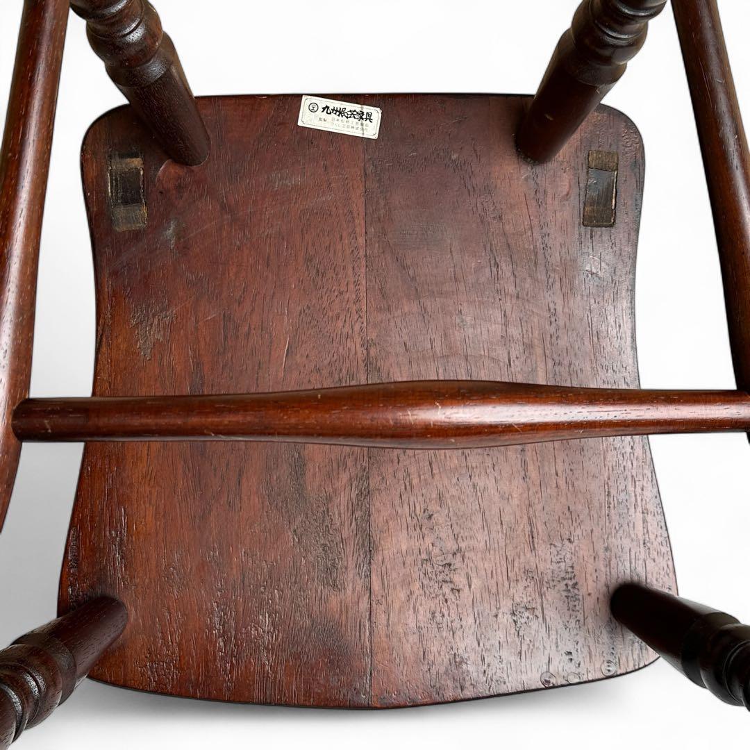 九州民芸家具 B型ワイコムチェア アームレス ミズメザクラ無垢材 松本