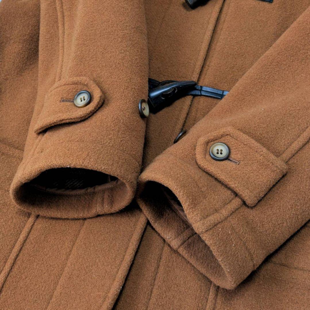 イーストボーイ ダッフルコート 7号 キャメル チェック イタリア製生地