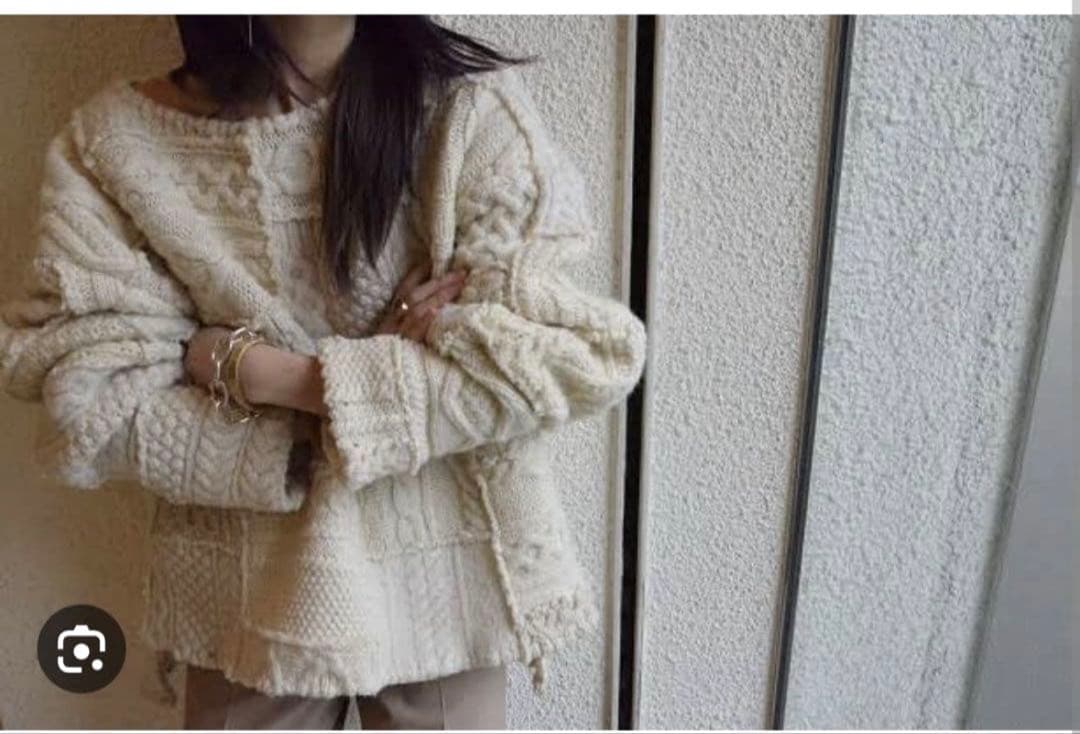 SNIDEL スナイデル パッチワークニット セーター フミカウチダ - メルカリ