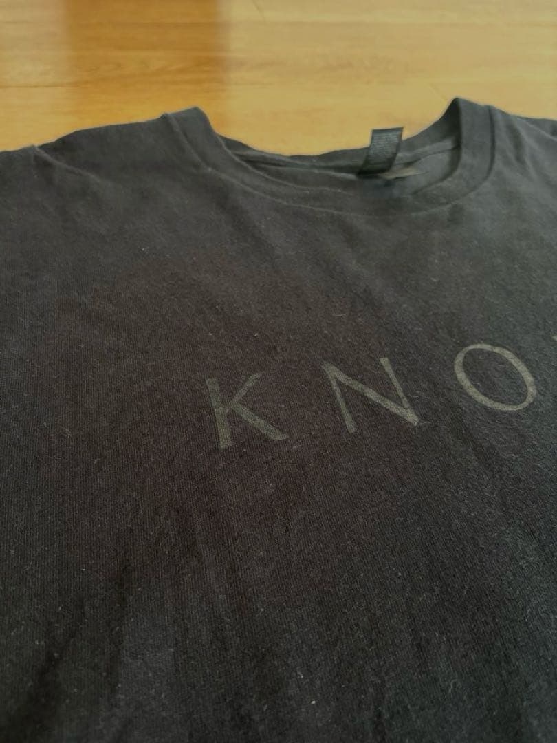 KNOSIS ロゴTシャツ 黒 バンドTシャツ モード　古着