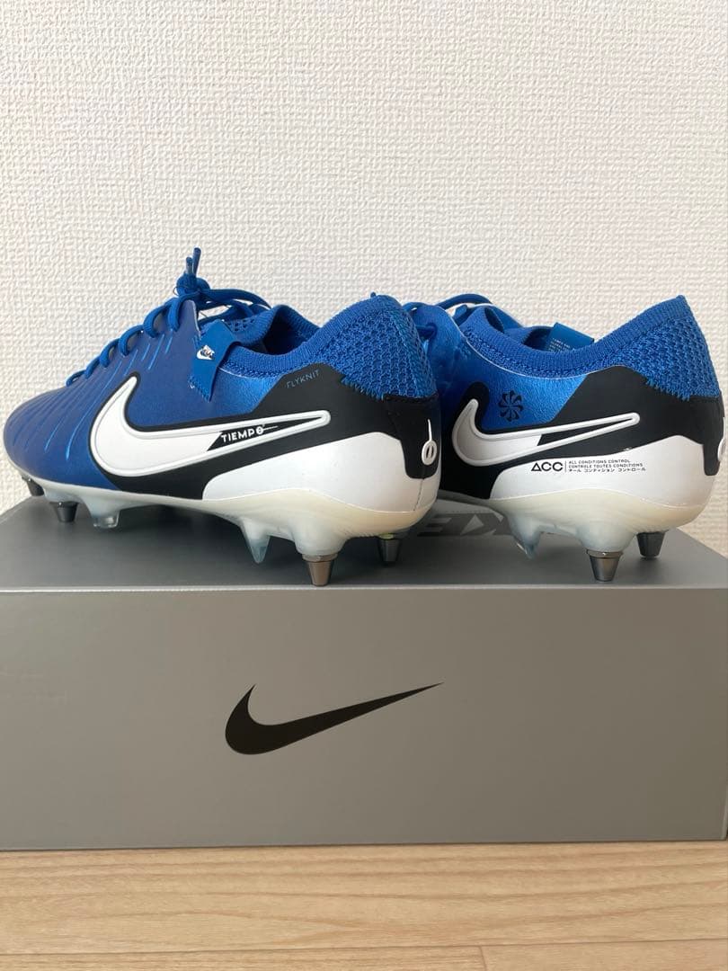 NIKE ティエンポレジェンド10 SG/ブルー×ホワイト(27.0cm)