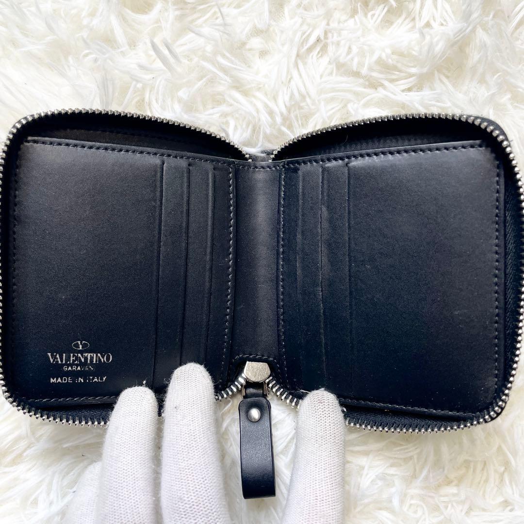 付属品完備】ヴァレンティノ 財布 VLTN ブラック レザー - メルカリ