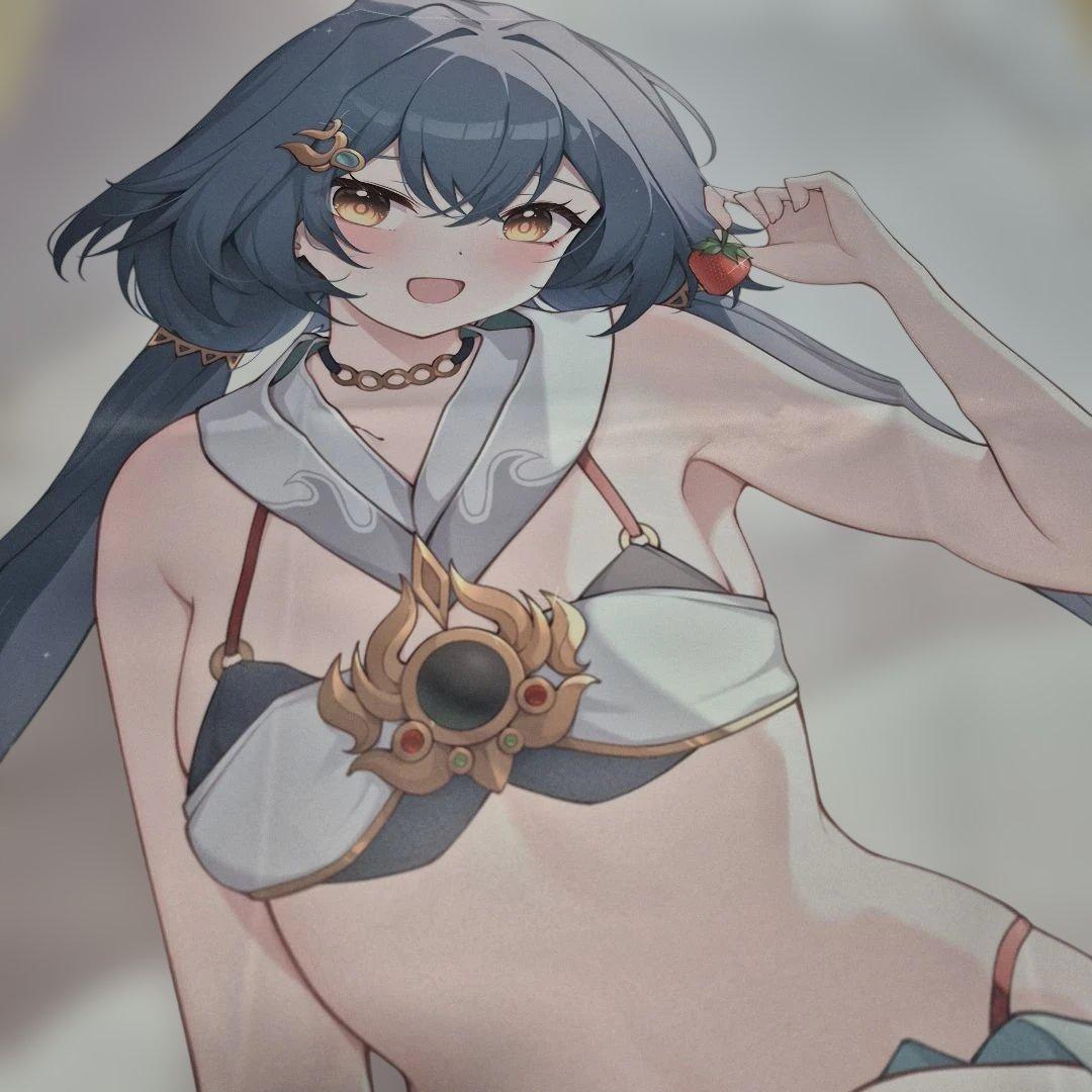 スターレイル、雲璃ビキニスタイル イラストB2タペストリー