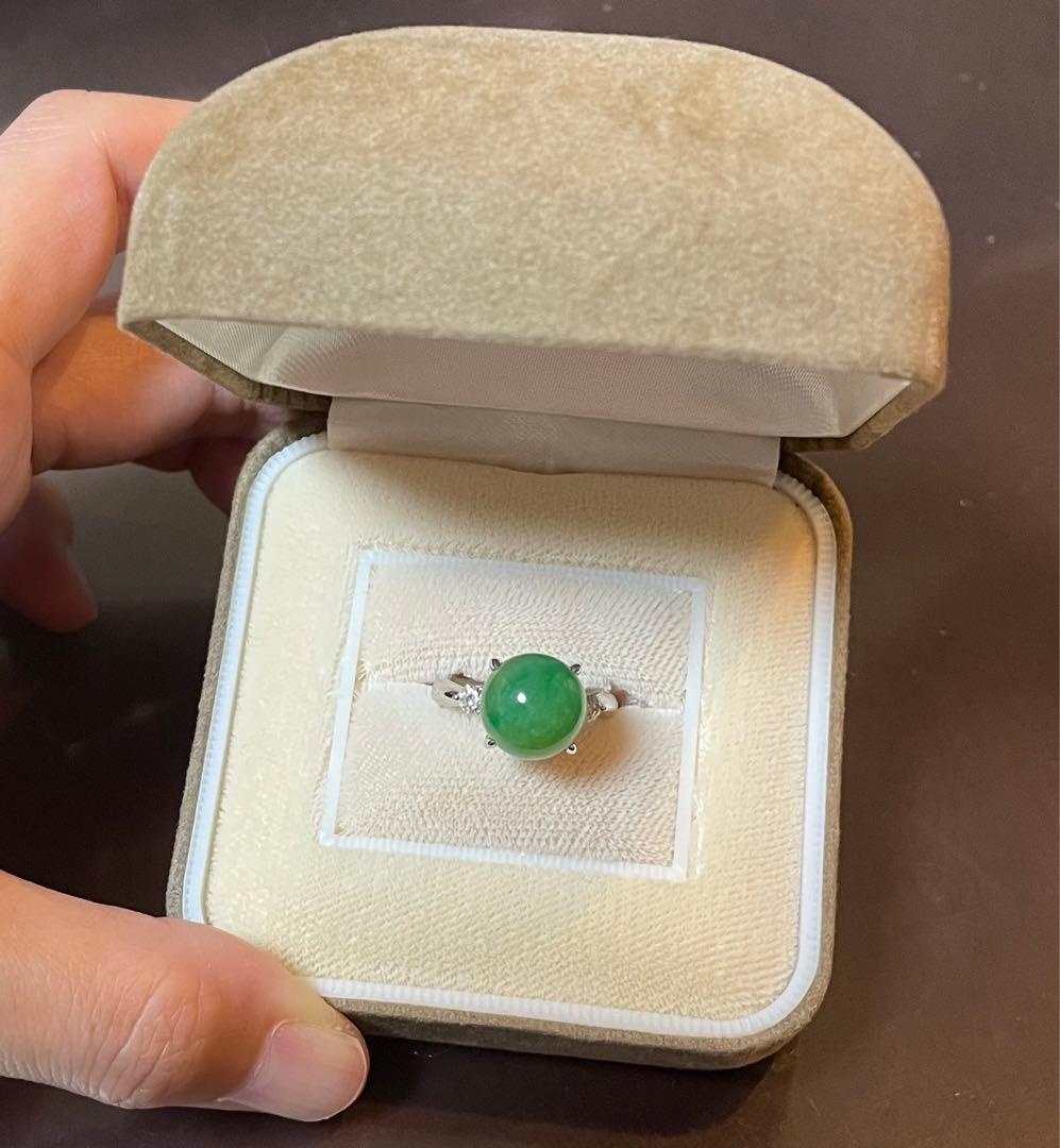 翡翠、ダイヤモンド　プラチナリング　10号 楽天市場】翡翠 5.295ct リング 10号 PT900 プラチナ ダイヤモンド