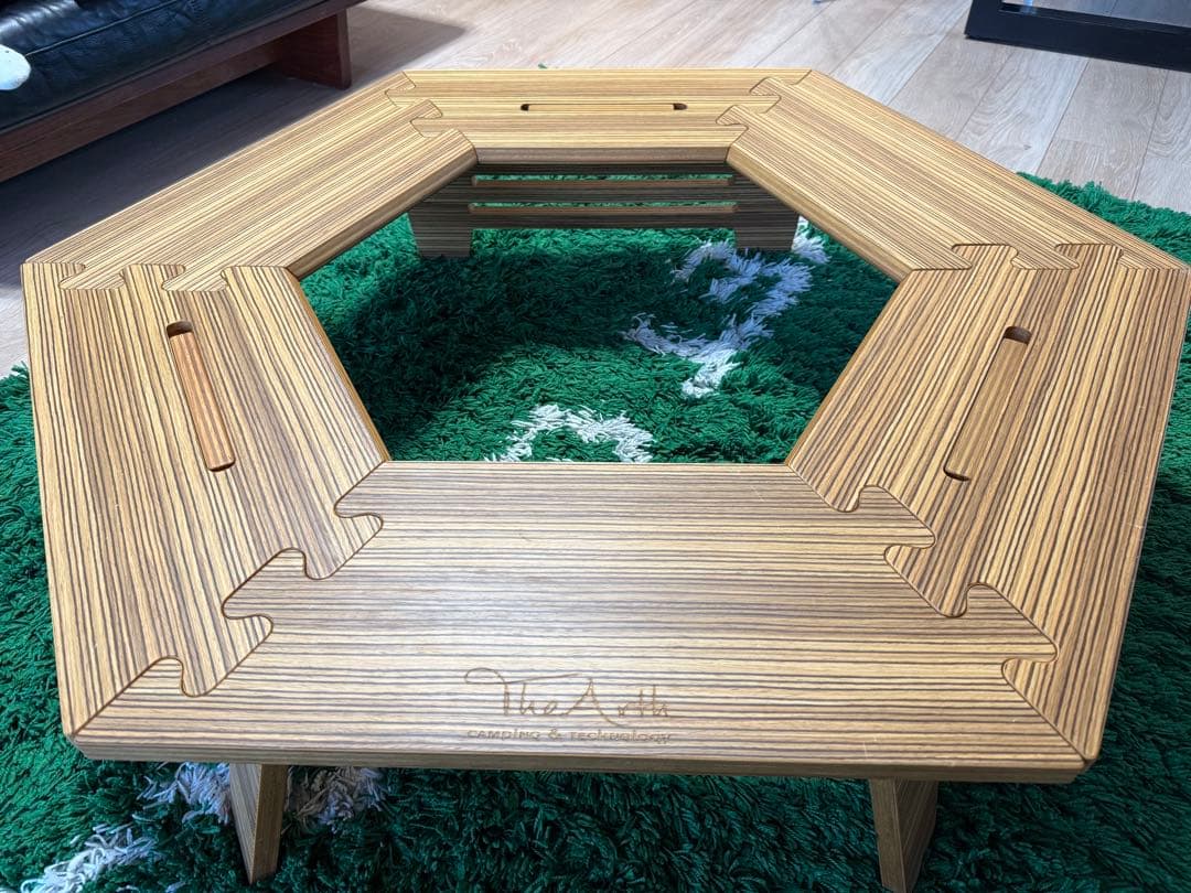 六角テーブル　ヘキサテーブル　しま次郎　thearth 焚き火に最適】The Arth(ざぁ～ッス)ヘキサテーブル『しま次郎