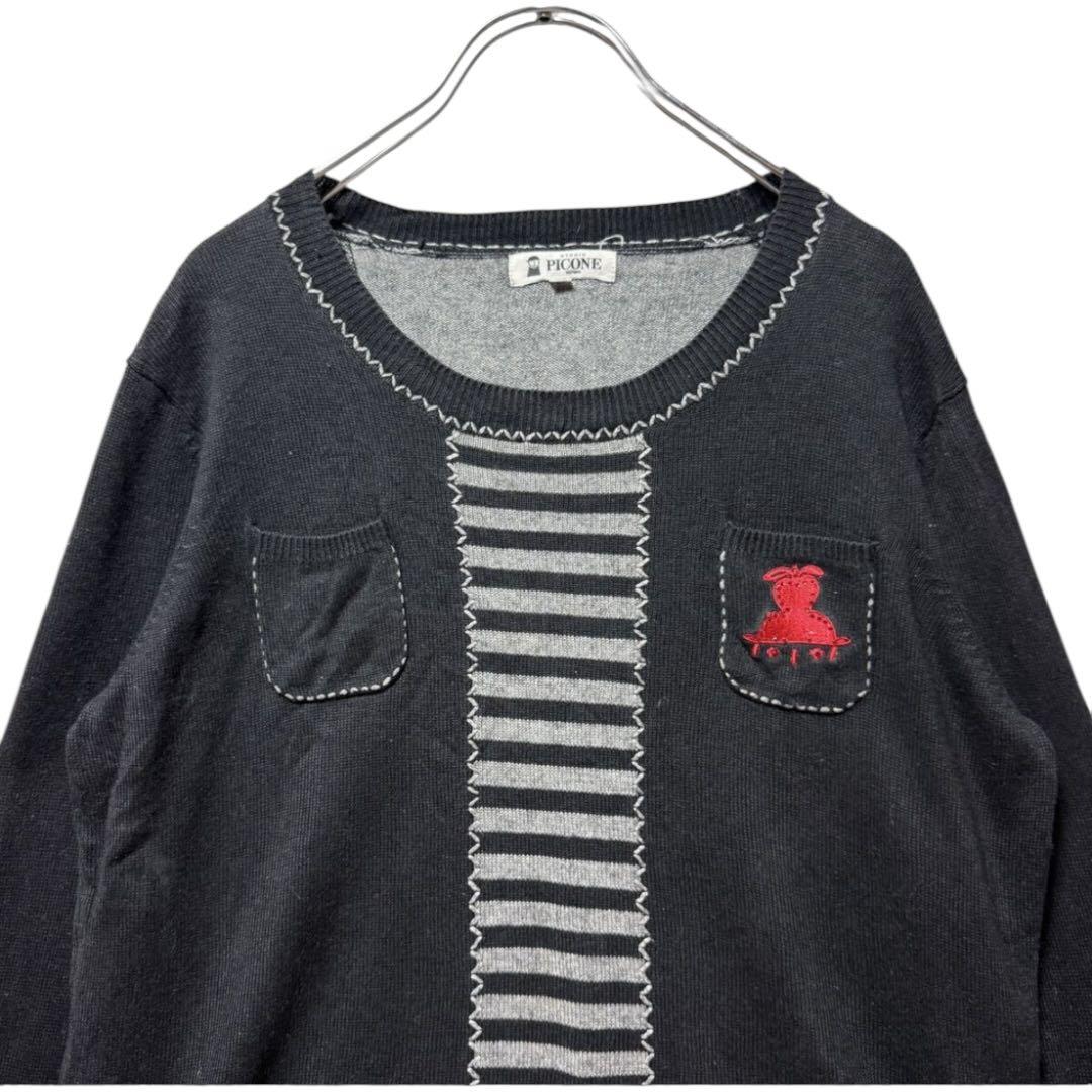 PICONE ピッコーネ トップス ニット シルク混 カシミア混 サイズ40