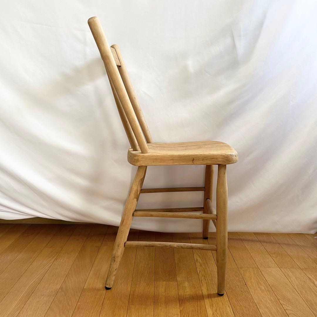 アンティークチェア無垢椅子stick back chair-oak