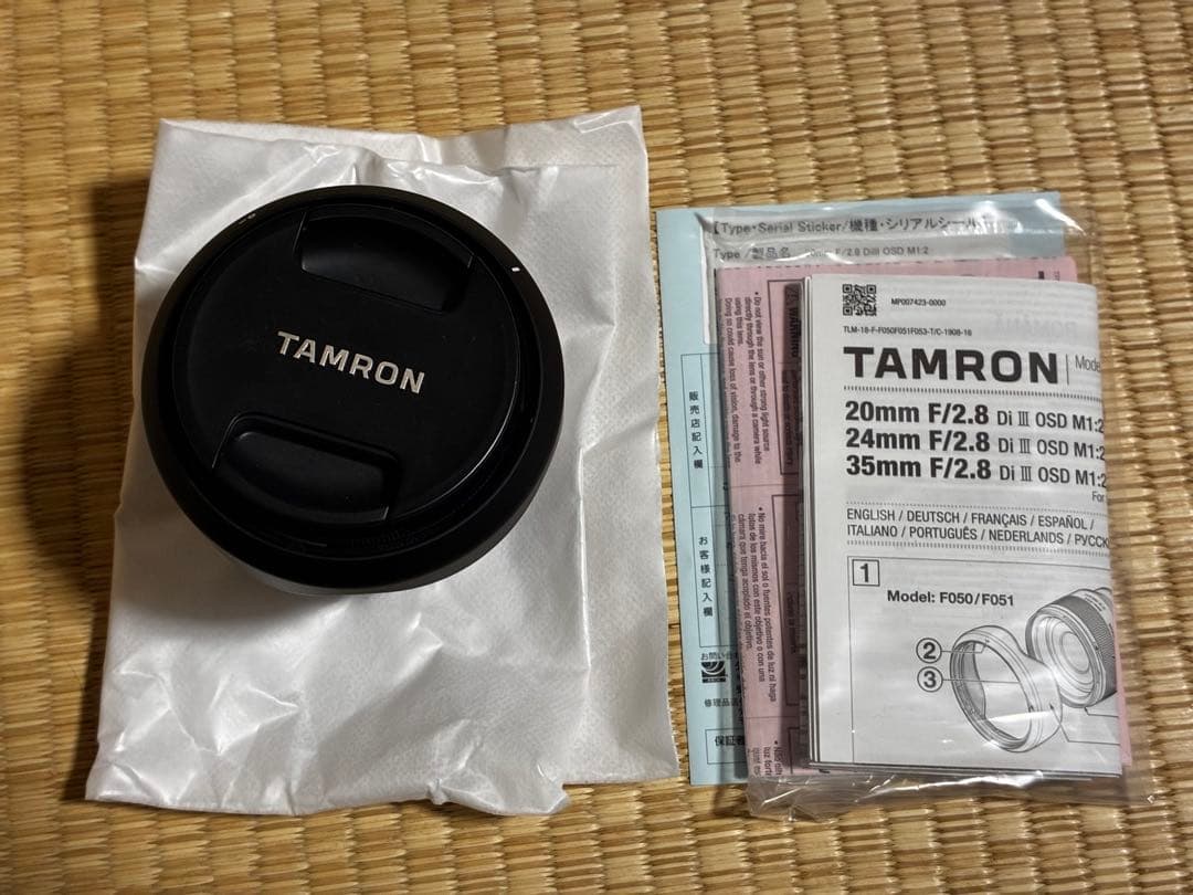 レンズ(単焦点) TAMRON 20mm F/2.8 Di III OSD M:1:2