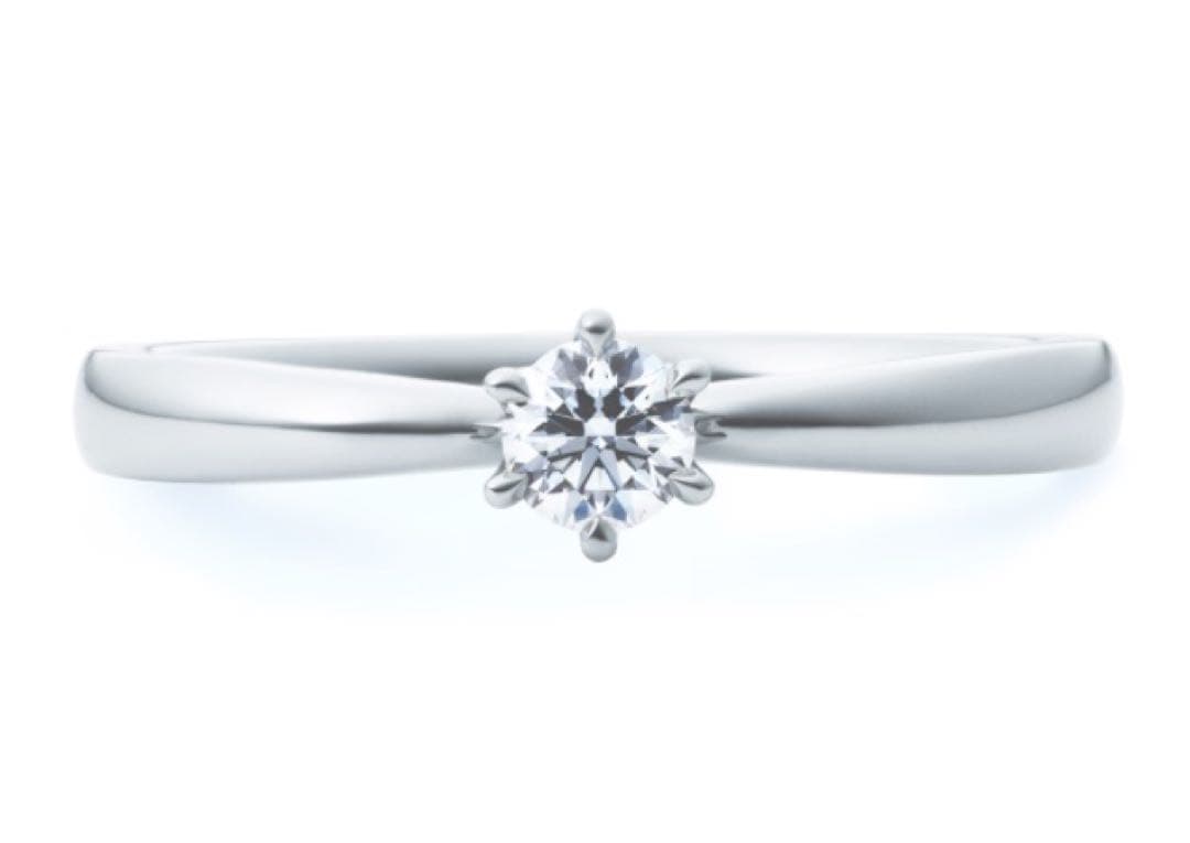 【永久保証書あり】4℃ Pt950 ダイヤモンド リング 0.15ct