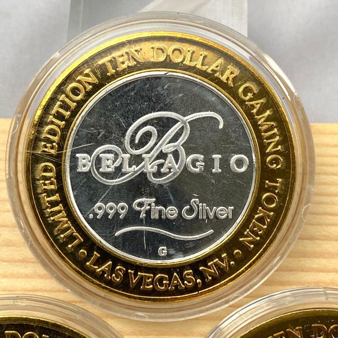 ラスベガス ベラージオ10ドルトークン 銀99.9％ p39 - メルカリ