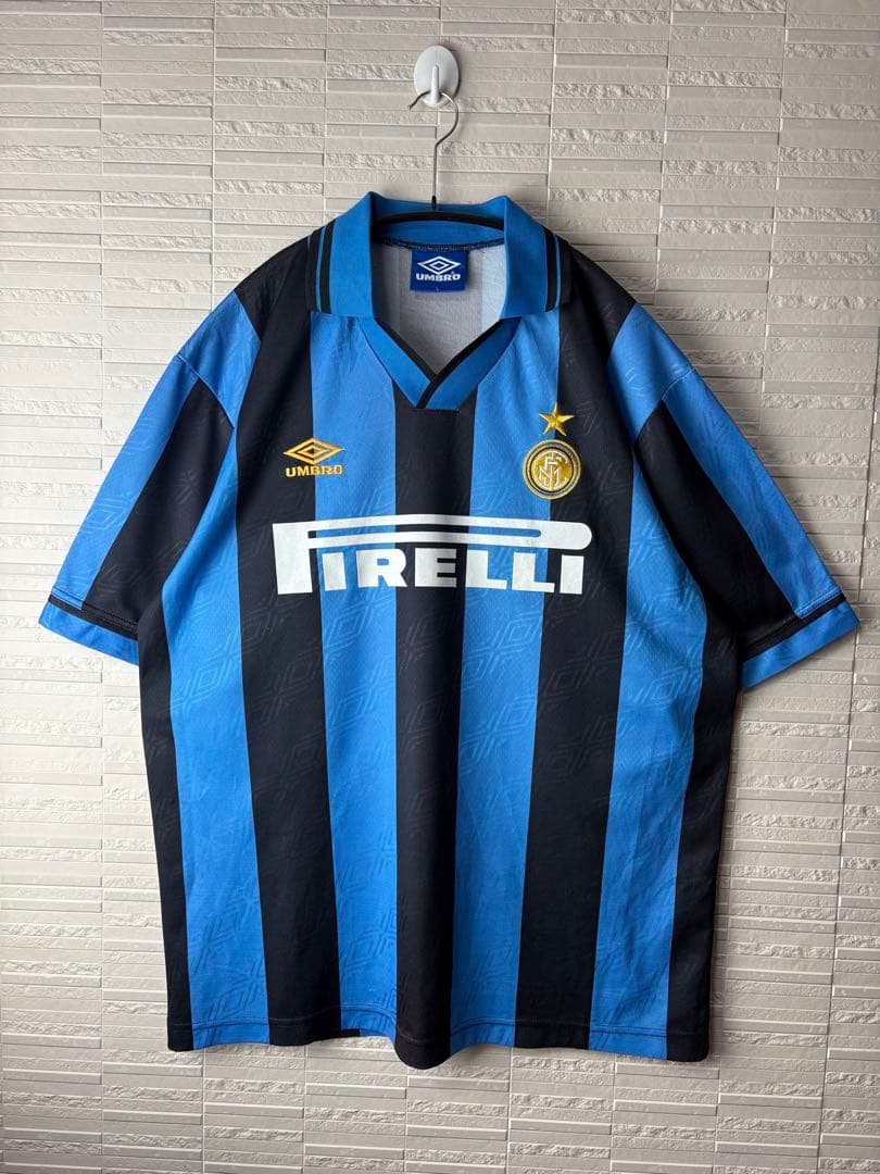 90s umbro インテルミラノ　ユニフォーム ゲームシャツ　アンブロ 90s umbro インテルミラノ ユニフォーム ゲームシャツ アンブロ
