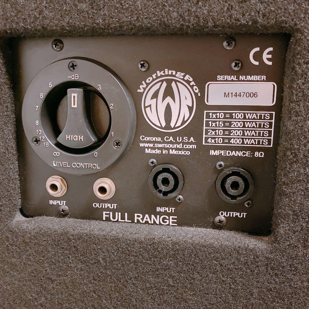 SWR WorkingPro 1×15 ベースアンプ キャビネット - メルカリ