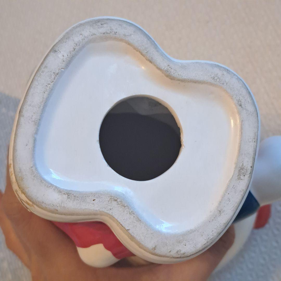 ハローキティ　陶器　貯金箱 立体　フィギュア　バンク　置物　レトロ