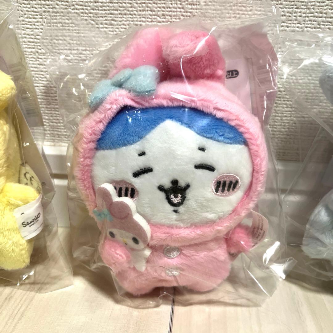 ナガノフレンズ×サンリオキャラクターズ　マスコット　ちいかわ　ハチワレ　うさぎ