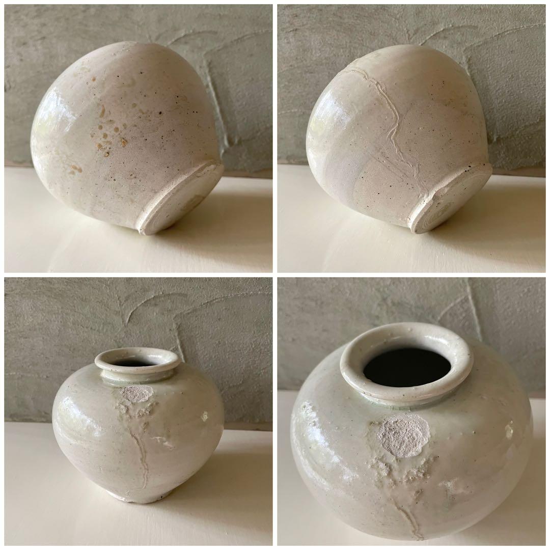 白磁 肩付壺 小壺 唐物 中国美術 中国古玩 唐代 高さ