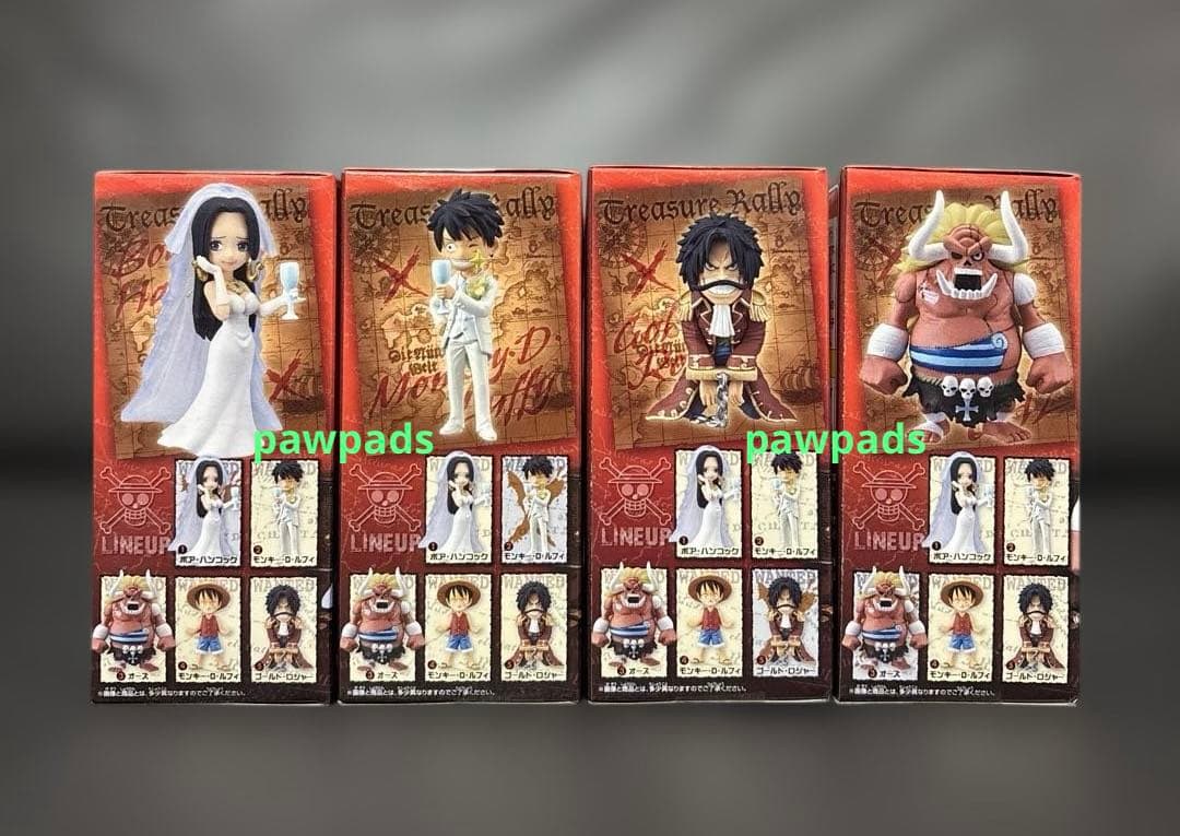 ワンピース　フィギュア　ワーコレ　トレジャーラリーⅢ　ロジャーver.　計4体