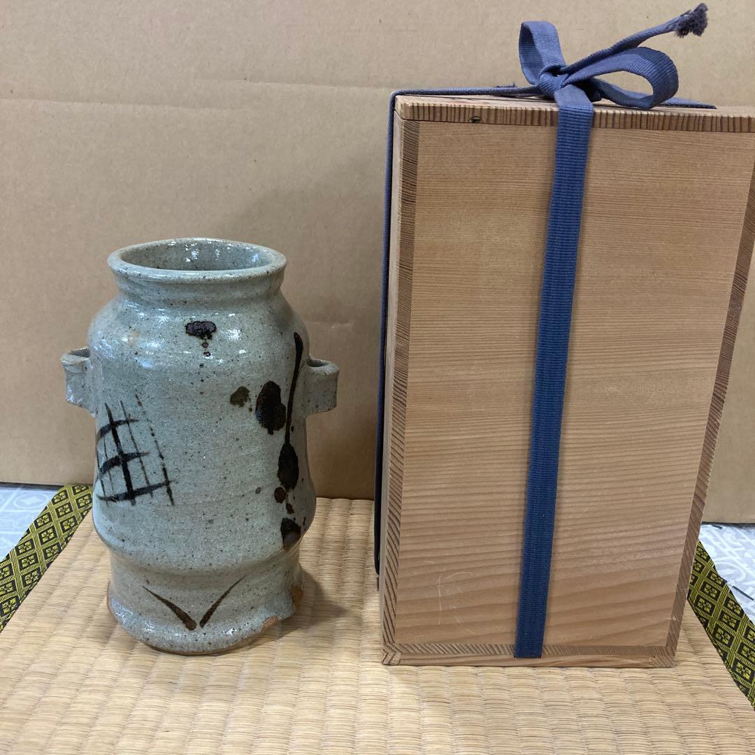 矢野知 矢野知 絵唐津花入