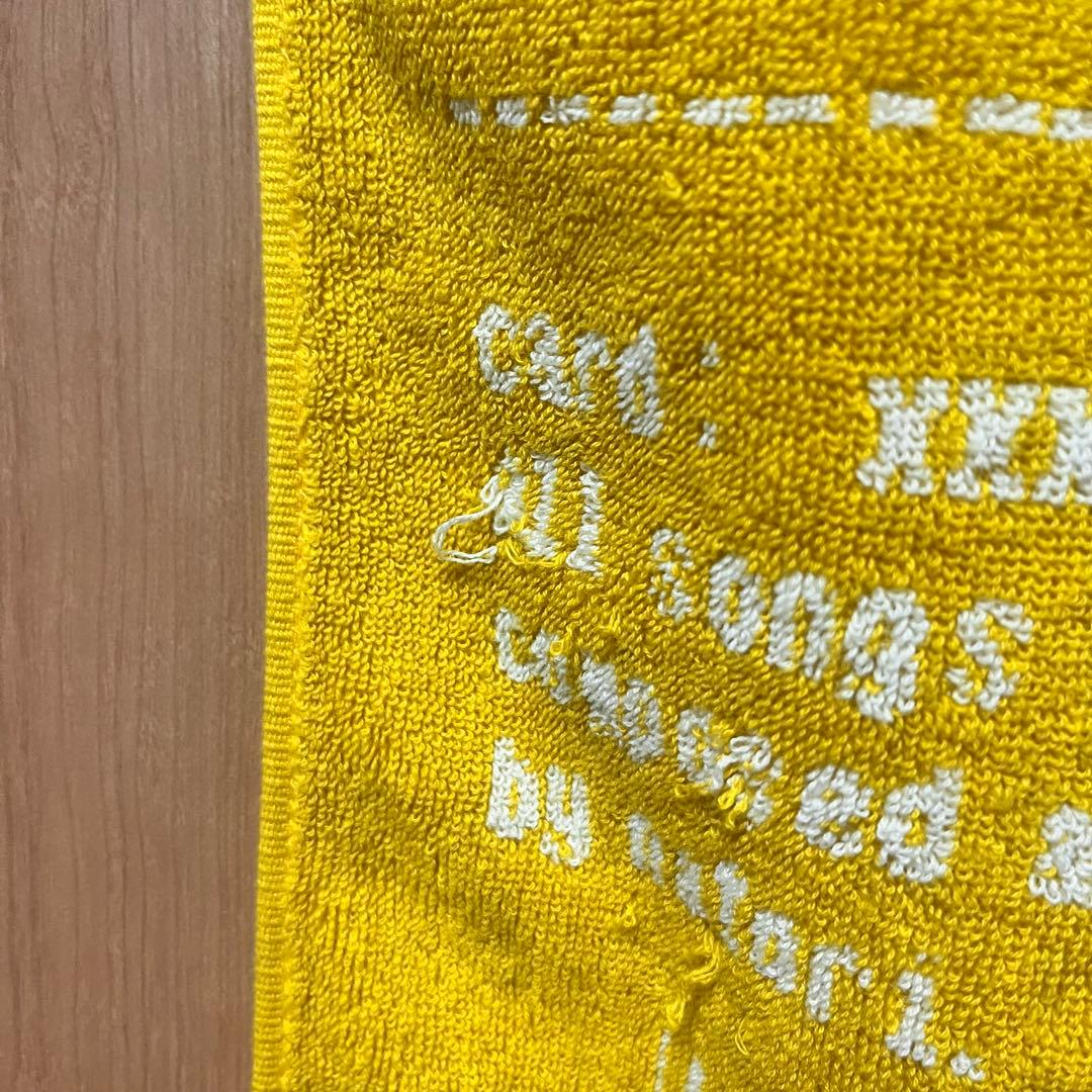 なとり フェイスタオル マスタード