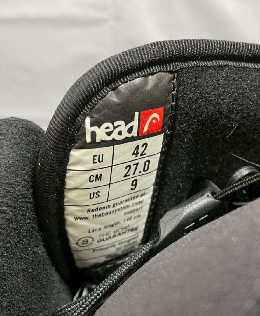 head　ヘッド　スノーブーツ　BOA　27.0cm　ブラック