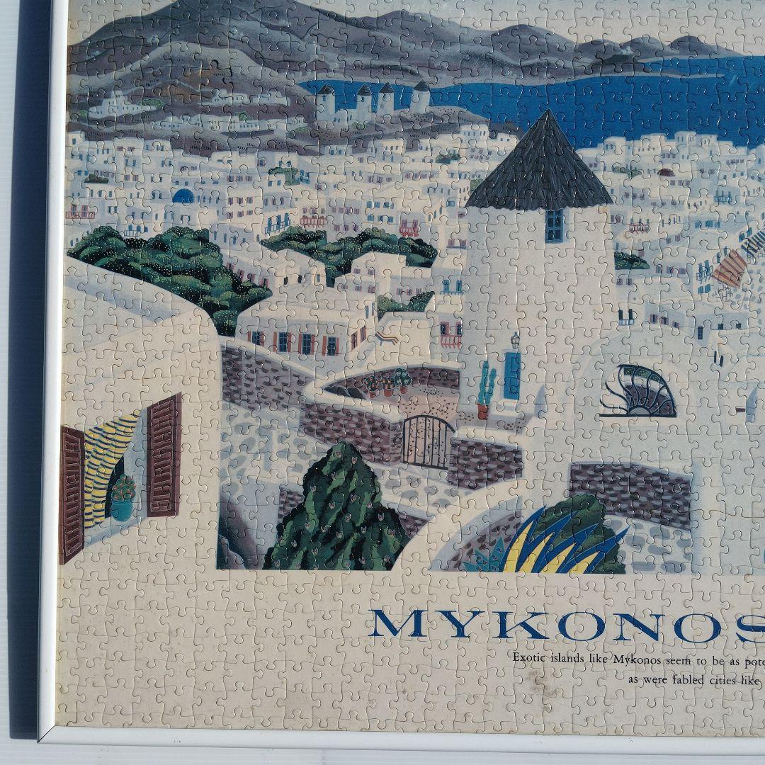 ビンテージ　トーマスマックナイト　ジグソーパズル　ミコノスハーバー 完成品