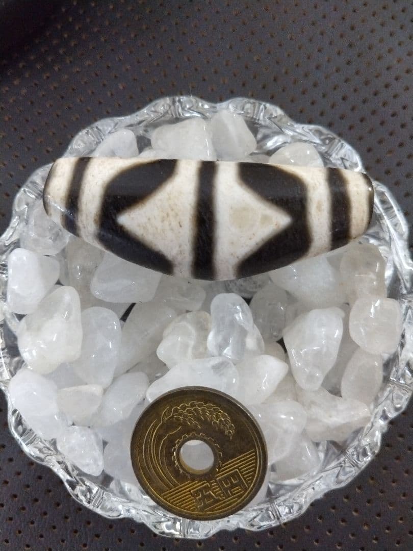 611天珠　湾月　双虎牙天珠　dzibeads！