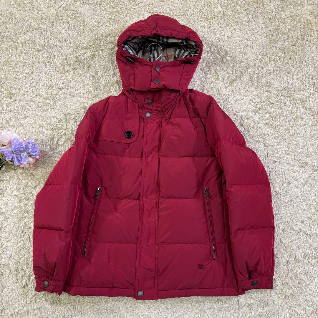 バーバリーロンドン ノバチェック 2way 取り外し フード ダウンコート