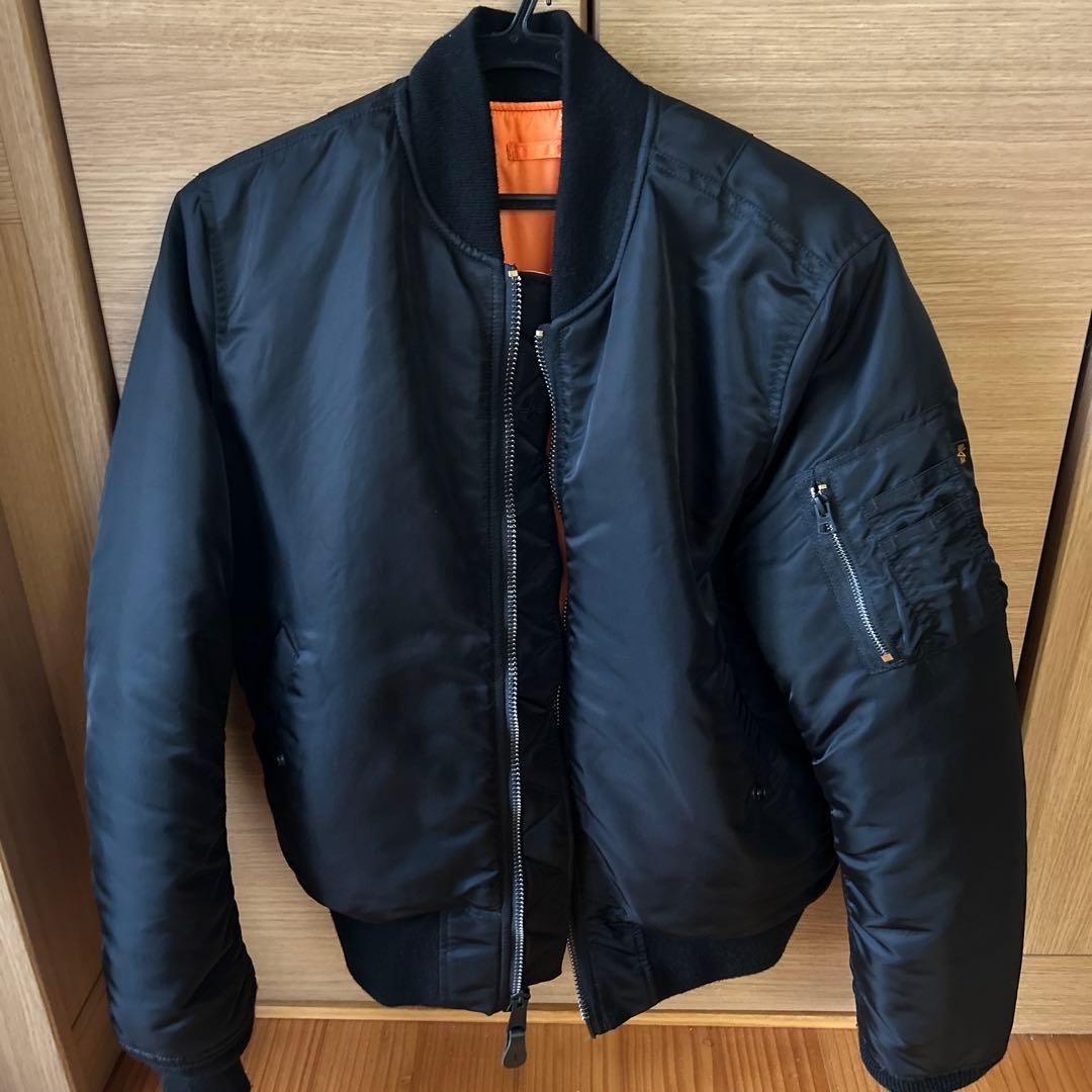 AALPHA INDUSTRIES MA-1 フライトジャケット　ブラック Alpha Industries（アルファ・インダストリーズ） ma1 ma-1 「ALPHA