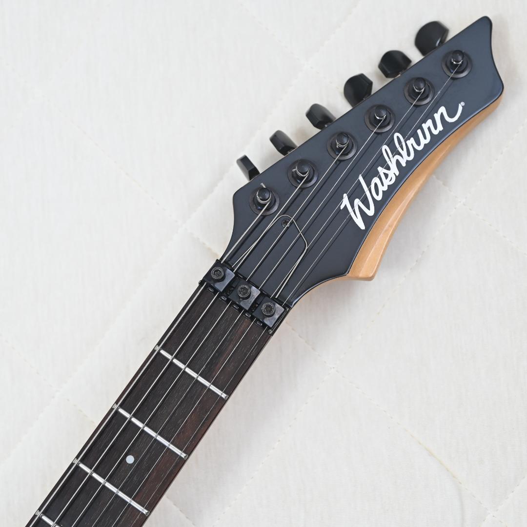 Washburn レア 虎目 エレキギター ブラック 動作確認OK G023