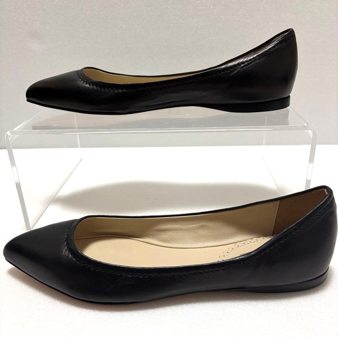 極美品✨】ファビオルスコーニ パンプス レザー ブラック ポインテッド