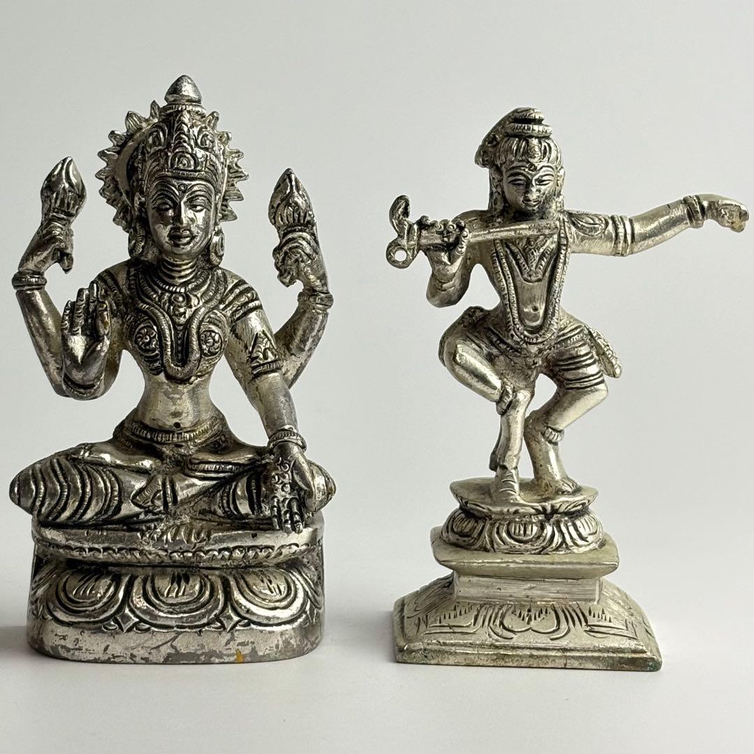 仏像 チベット 仏教美術 仏教 チベット仏 銅製 密教 2点 - メルカリ