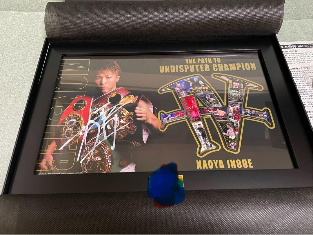 井上尚弥 直筆サイン付 額装ピンズセット（プレミアム版） 限定100