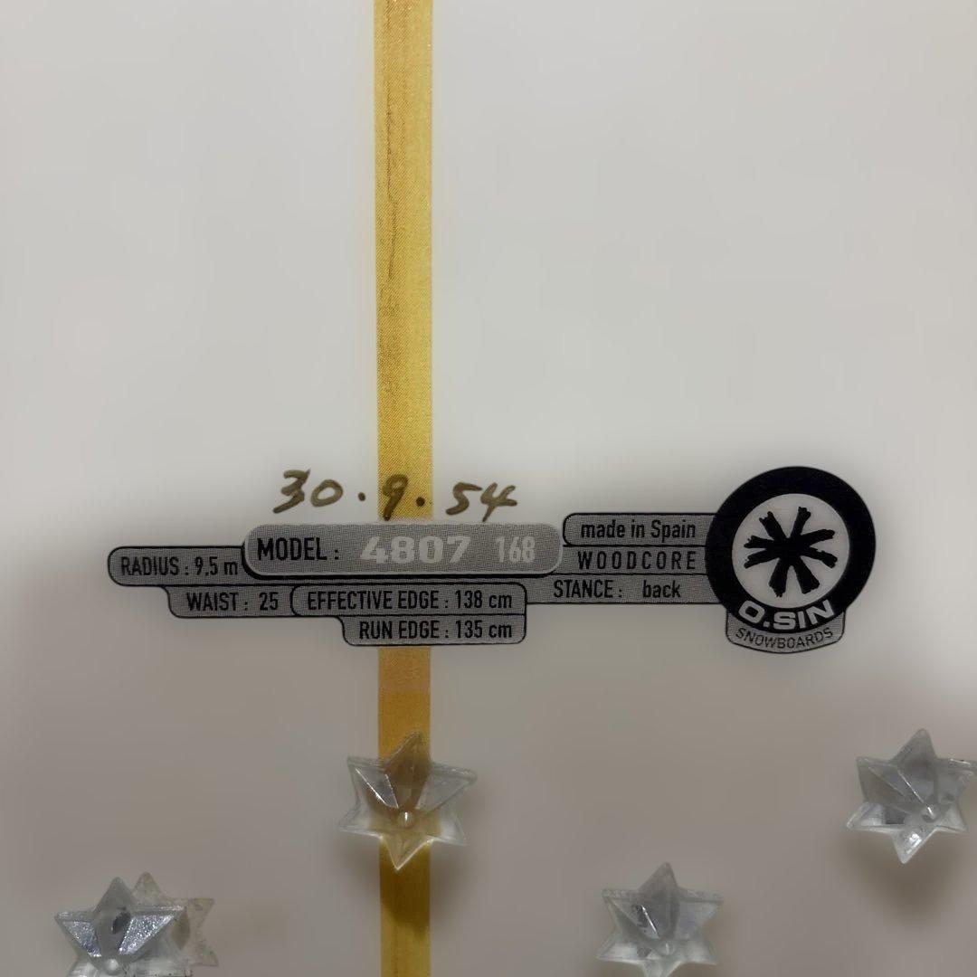 O-SIN スノーボード モデル4807 168cm - メルカリ