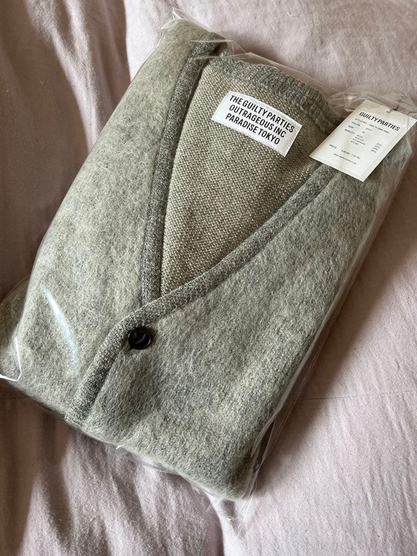 23ss WACKO MARIA 限定モヘアカーディガン 野村訓市 GRAY|mercari