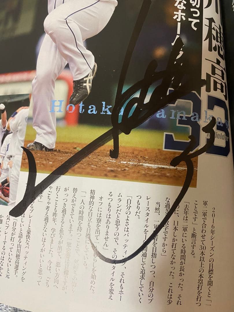 山川穂高 背番号33時代 直筆サイン その他8選手 西武ライオンズ