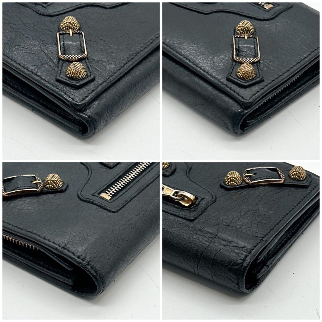 バレンシアガ コンチネンタル 二つ折り 長財布 シティ スタッズ