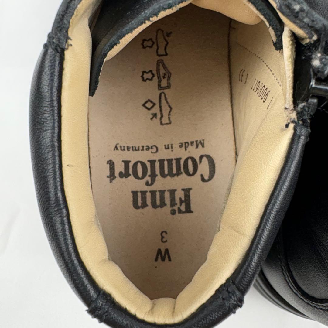 【極美品】フィンコンフォート　22.5cm　3 MACHIDA ハイカット　黒