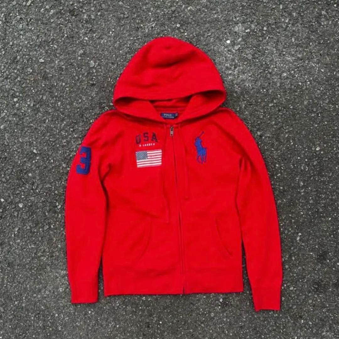 USA】ラルフローレン ビックポニー ジップパーカー Sサイズ - メルカリ