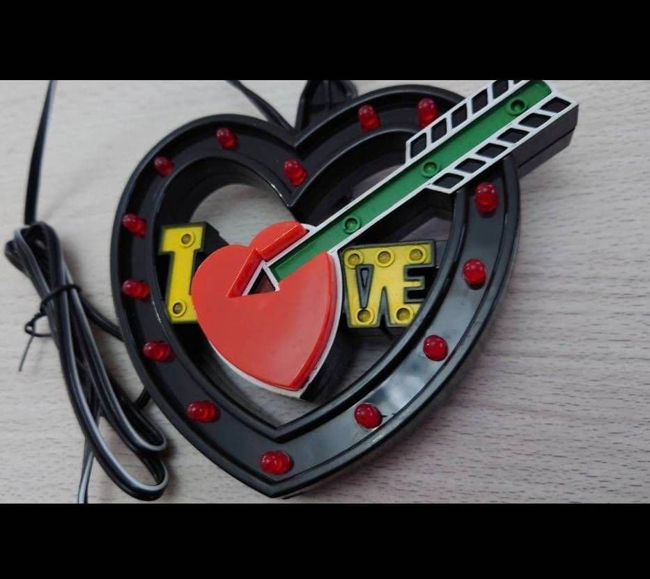 ラブ灯 ハート型ブラック 旧車 街道レーサー デコトラ LOVE灯 - メルカリ