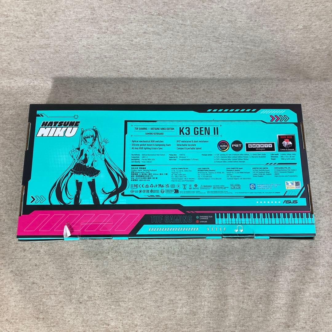 初音ミク ゲーミングキーボード RA09 TG K3 GEN II (62258 - メルカリ