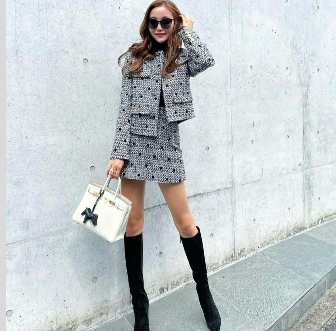 新品タグ付きシェリエレディツイードキュロット