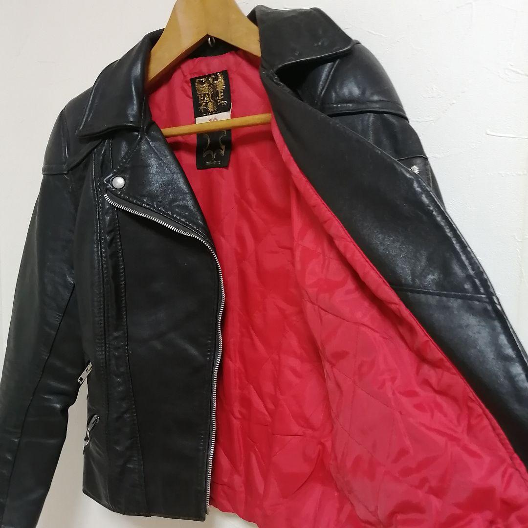 70s EAGLE ダブルレザーライダース イギリス製 ロンジャン パンク