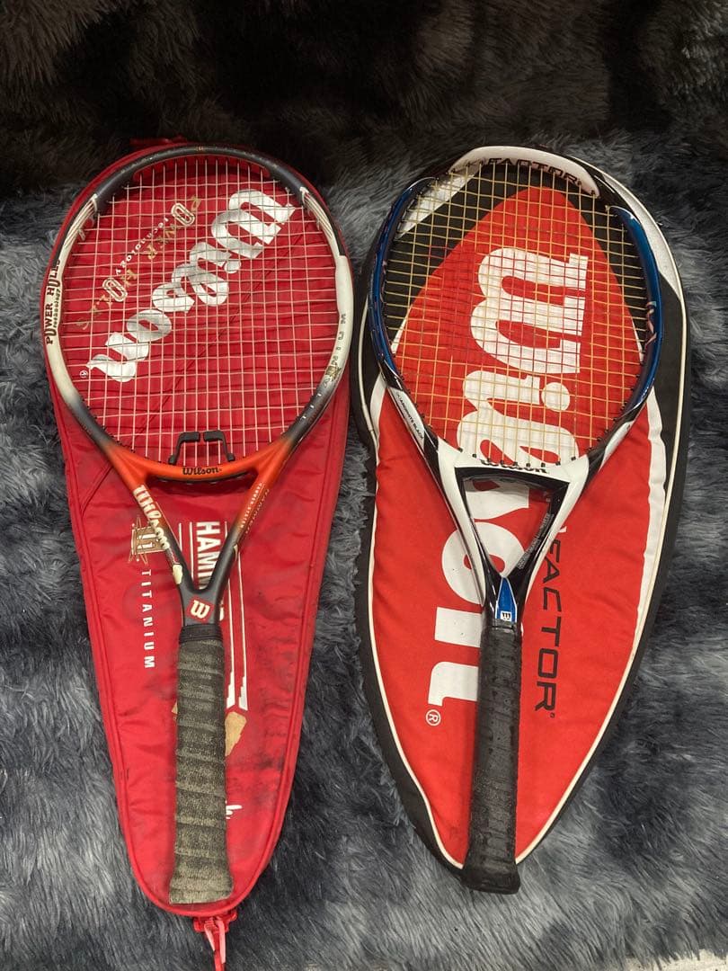 K)ウィルソン　HAMMER ハンマー 硬式 テニス ラケット　2本セット 楽天市場】【中古】ウィルソン ハンマー 5.8 110 2003年モデルWILSON
